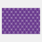 Geburtstags-Rosa-lila Geschenkpapier Set (Vorderseite 2)