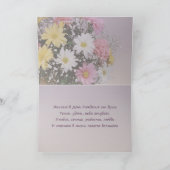 Geburtstags-Russe. Gänseblümchen- und Karte (Innenseite)