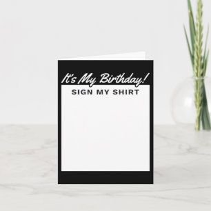 Geburtstags-Schild-Shirt Lustiges Perfektes Gesche Karte