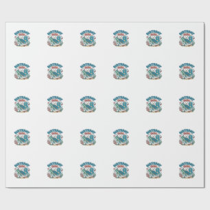 Geburtstags-Schildkröte 8. Geburtstags-Shirt-Desig Geschenkpapier