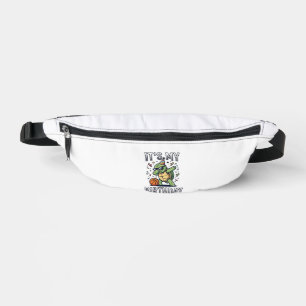 Geburtstags-Schildkröte-Basketball-Party-Vektordes Bauchtasche