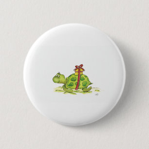 Geburtstags-Schildkröte Button