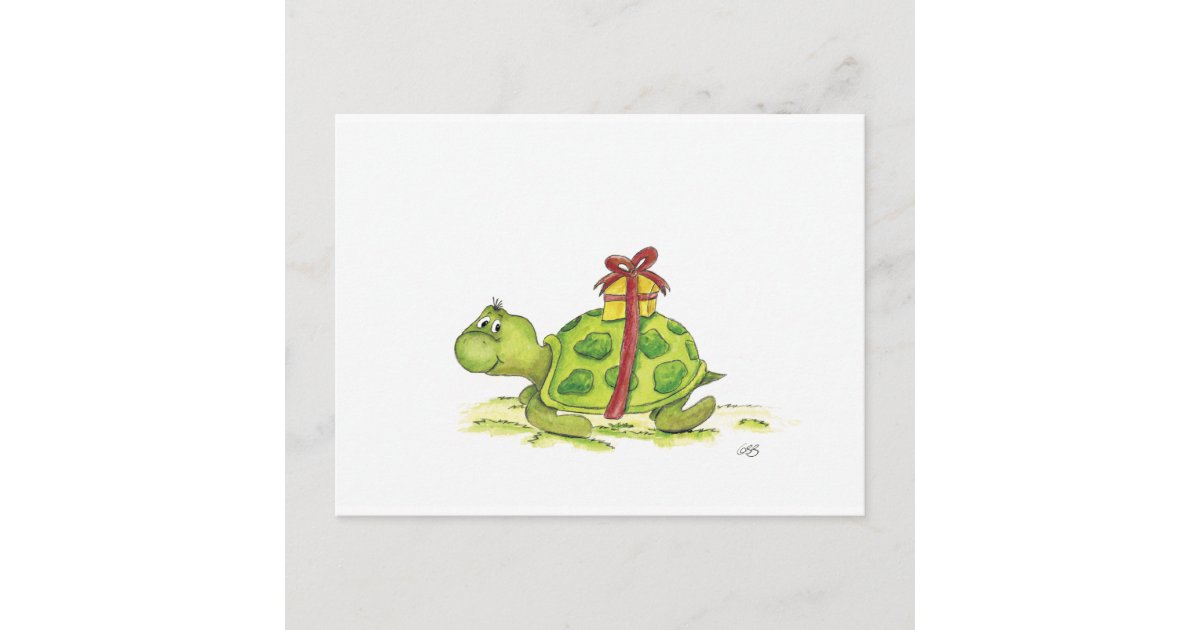 GeburtstagsSchildkröte Postkarte Zazzle.de