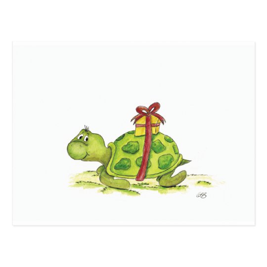 GeburtstagsSchildkröte Postkarte Zazzle.de