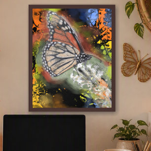 Geburtstags Schmetterling Kunst Druck Poster