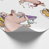 Geburtstags-Schweinepartying Geschenkpapier