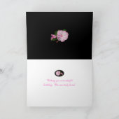 Geburtstags-Schwiegertochter-Rosa Impatiens Karte (Innenseite)