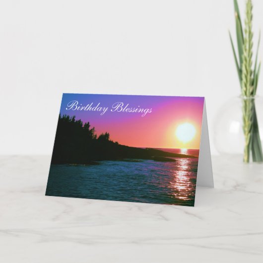 Geburtstags-Segen Karte (Vorderseite)
