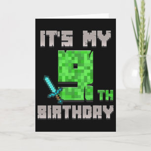 Geburtstags-Shirt Es ist mein 9. Geburtstagsgamer Karte