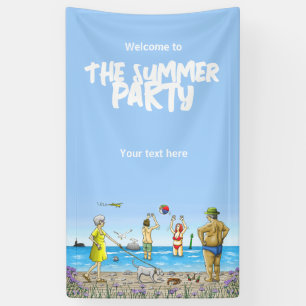 Geburtstags-Sommer-Strandparty Banner