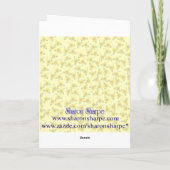 GEBURTSTAGS-SONNENBLUMEN durch SHARON SHARPE Karte (Rückseite)