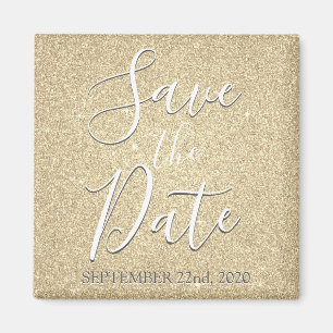 Geburtstags-Sparkling-Gold-Save-the-Date Magnet