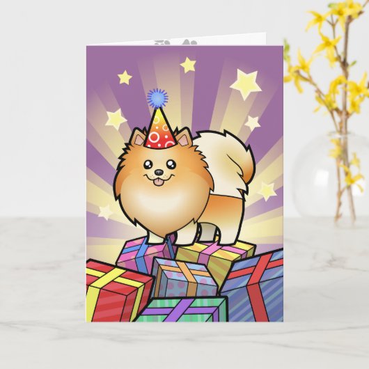 Geburtstags-Spitz Karte (Gelbe Blume)