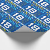 Geburtstags-Sportverpackung des personalisierten Geschenkpapier (Ecke)