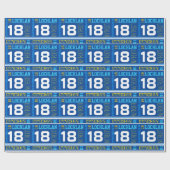 Geburtstags-Sportverpackung des personalisierten Geschenkpapier (Flach)