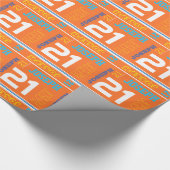 Geburtstags-Sportverpackung des personalisierten Geschenkpapier (Ecke)