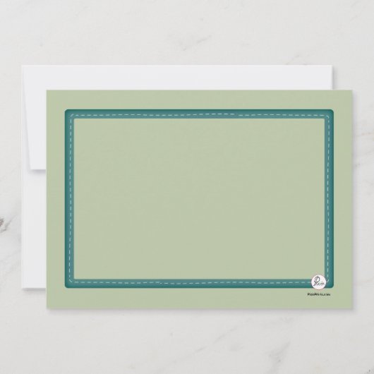 Geburtstags-Steppdecken-Einladung Einladung (Rückseite)