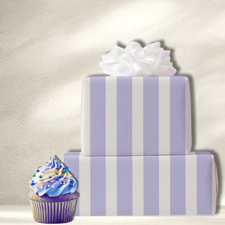 Geburtstags-Streifenlicht-Lila-Party-Cabana-Preppy Geschenkpapier