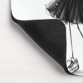 Geburtstags-Strichmädchen mit Martini Mousepad (Ecke)