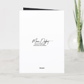 Geburtstags-Strichmännchen-Mädchen mit Martini Karte (Rückseite)