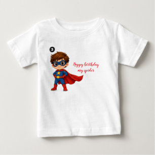 Geburtstags-Superhelden-Kinder-T-Shirt Baby T-shirt