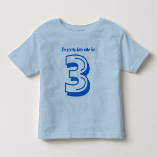 Geburtstags-T-Shirt für Dreijahresaltdarn Niedlic Kleinkind T-shirt