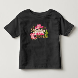 Geburtstags-T-Shirt für Kleinkinder Mädchen Yeehaw Kleinkind T-shirt