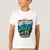 Geburtstags-T-Shirt für Teenager-Jungen mit Grafik
