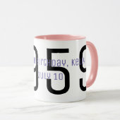 "Geburtstags" Tasse (VorderseiteRechts)