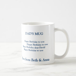 Geburtstags-Tasse des Vatis, die TASSE DES VATERS,