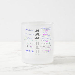 Geburtstags-Tasse - H Mattglastasse