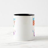 Geburtstags-Tasse Zweifarbige Tasse (Mittel)