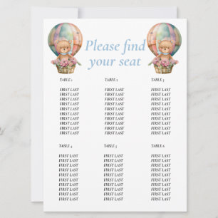 Geburtstags-Teddy-Ballon Einladung