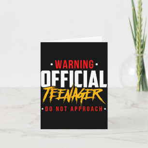 Geburtstags-Teenager Teenager Nicht Annähern Karte