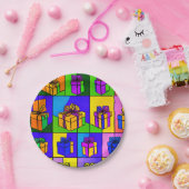 Geburtstags-Teller mit Geschenkdesign Pappteller (Party)