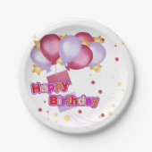 Geburtstags-Teller Pappteller (Vorderseite)