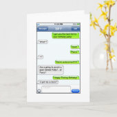 Geburtstags-Text - Spaß Karte (Gelbe Blume)