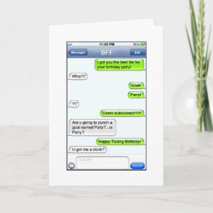 Geburtstags-Text - Spaß Karte