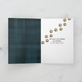 Geburtstags-Textnachricht des Hundes Karte (Innenseite)