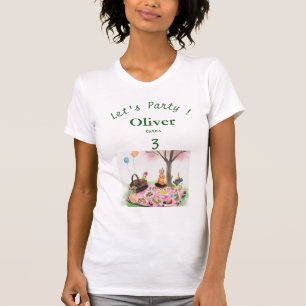 Geburtstags-Tiere für Kinder und Eltern nach Maß T-Shirt