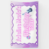 Geburtstags-Tour Purple Banner (Vertikal)