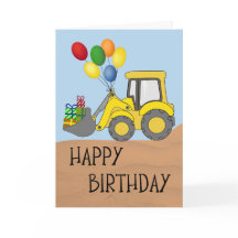 Geburtstags-Traktor mit einem mit Geschenken gefül