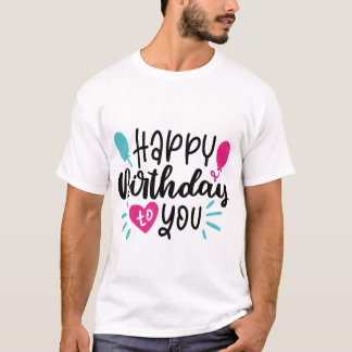 Geburtstags-Typografie-Sprüche T-Shirt