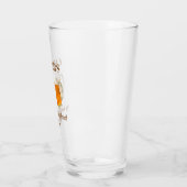 Geburtstags-Vater Beste Monogramm-Bierpint Glas (Links)