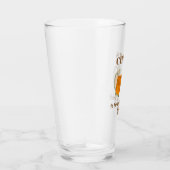 Geburtstags-Vater Beste Monogramm-Bierpint Glas (Rechts)