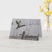 Geburtstags-Vater Karte (Gelbe Blume)