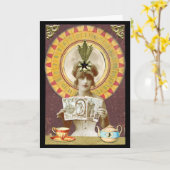 Geburtstags-Vermögen Karte (Gelbe Blume)