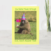 Geburtstags-verspätete Karte (Vorderseite)