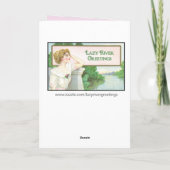 Geburtstags-Violets Karte (Rückseite)