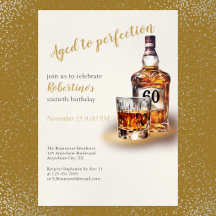 Geburtstags-Whiskey für Männer zum 60. Geburtstag,